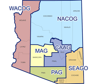 Arizona Regionalization Map