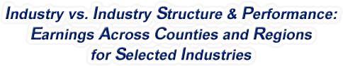 Arizona - Industry vs. Industry Structure & Performance: Earnings Across Counties and Regions for Selected Industries